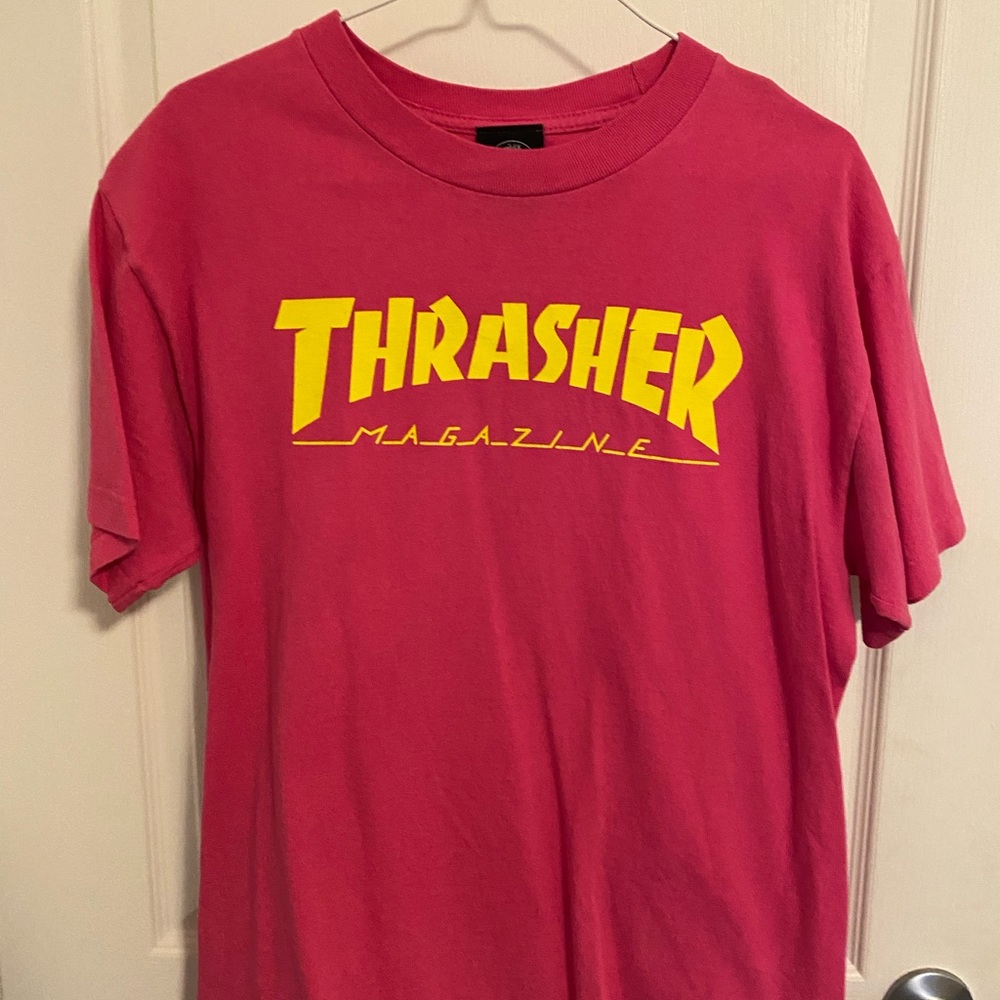 Pink thrasher t shirt